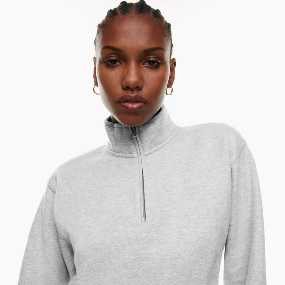 Tna Cozy Fleece Perfect 1/4 Zip Sweatshirt - Picture 3 of 6